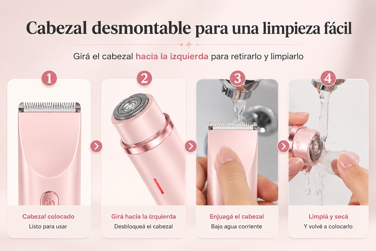 Depiladora Eléctrica 2 en 1